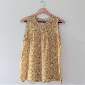 Madewell Silk Sunshadow Tank in Warm Honeysuckle